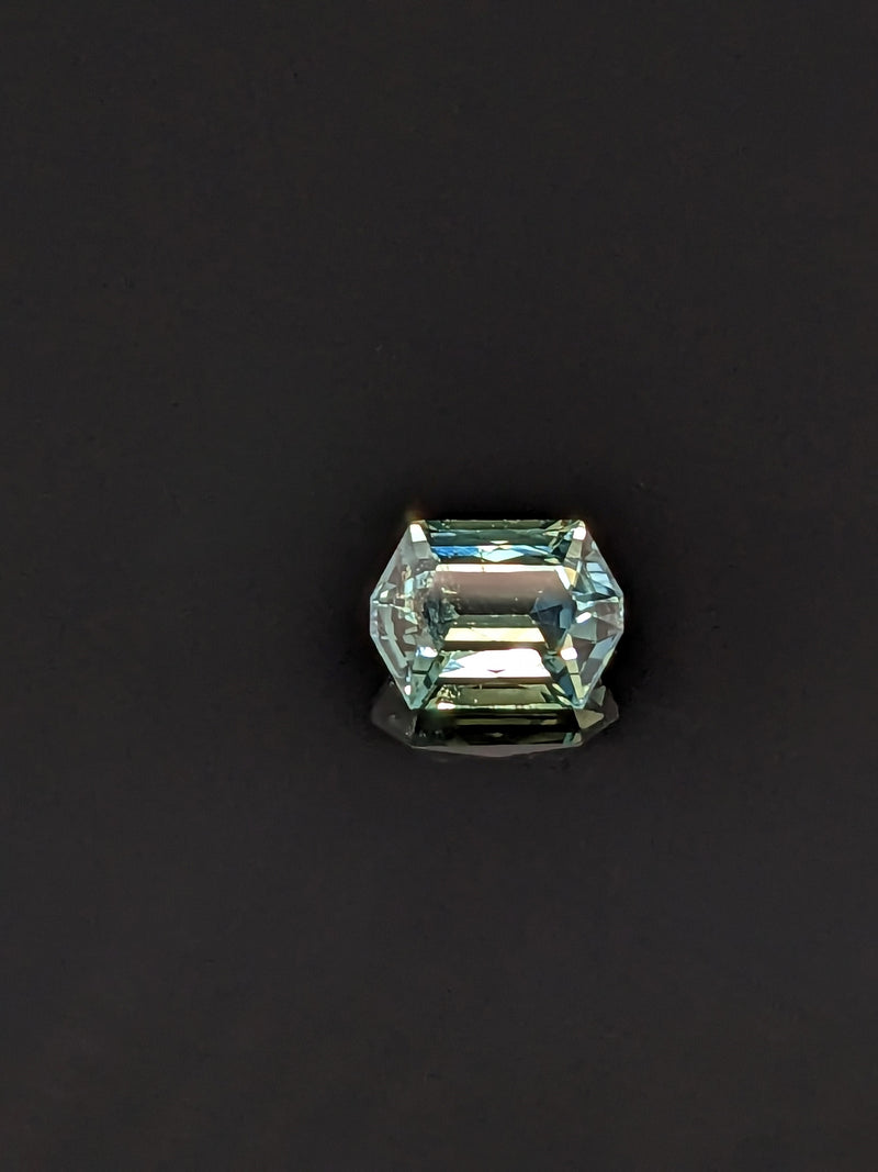 1.00ct Teal Sapphire Elongated Hexagon