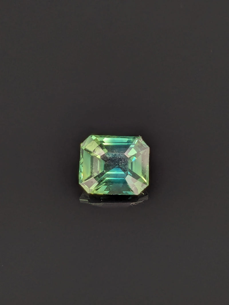 2.07ct Teal Sapphire Emerald Cut