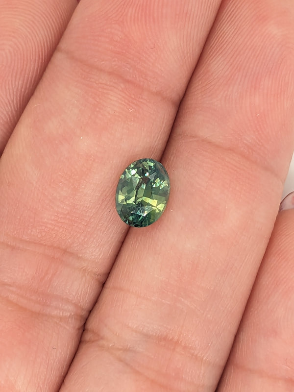 1.72ct Teal Sapphire Oval