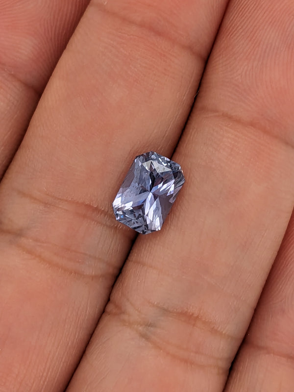 2.61ct Purple Sapphire Radiant Cut