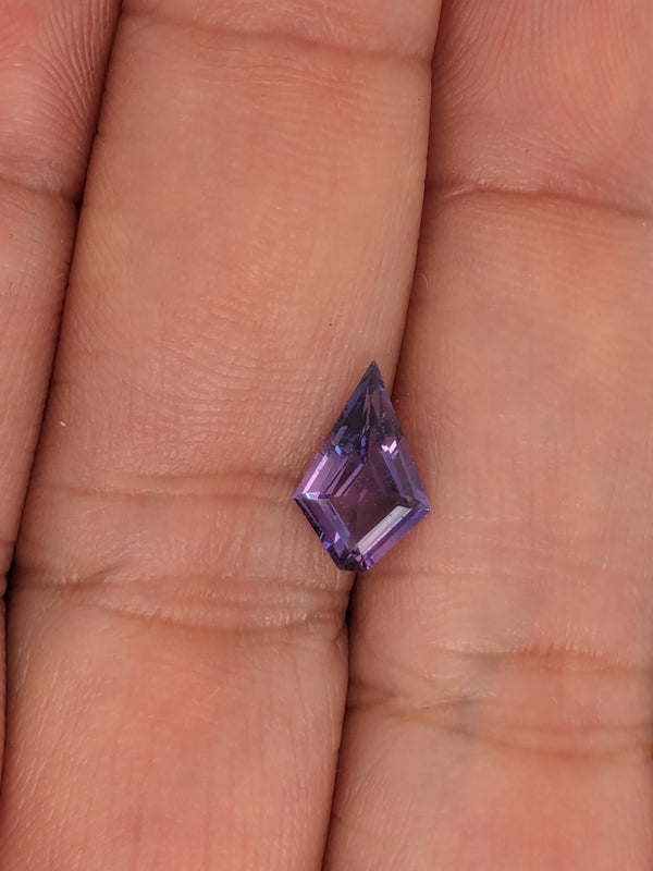 1.14ct Purple Sapphire Kite Shape