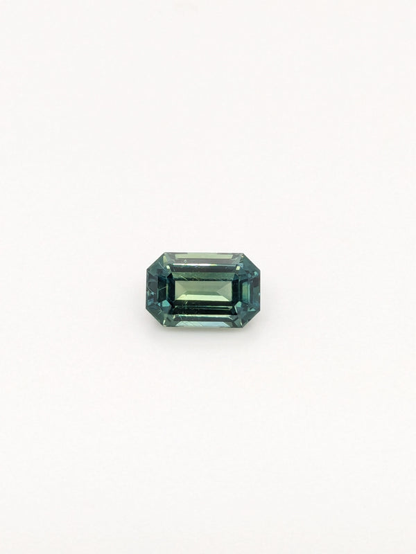 1.55ct Teal Sapphire Emerald Cut