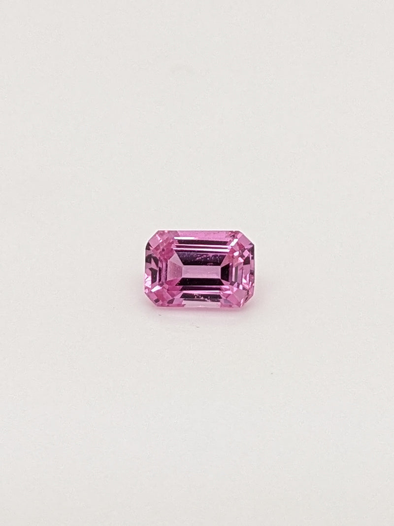 1.27ct Pink Sapphire Emerald Cut