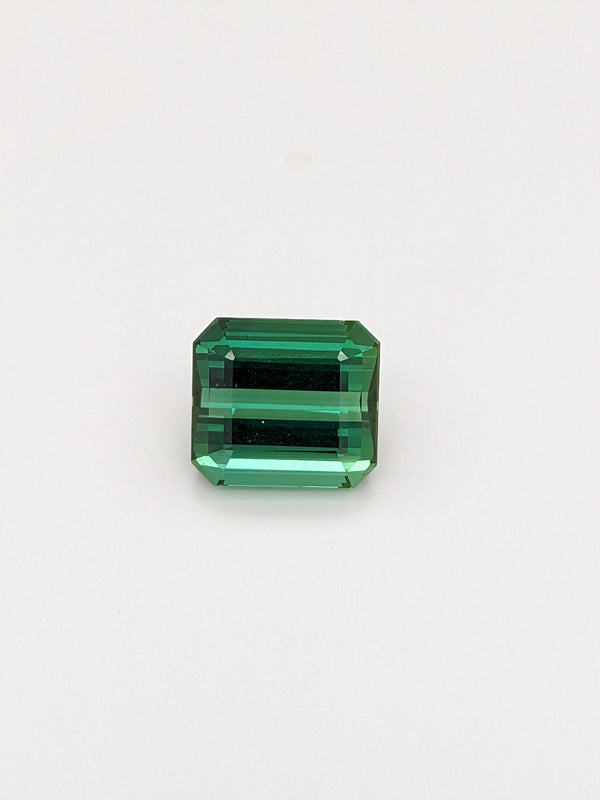 6.54ct Green Tourmaline Emerald Cut