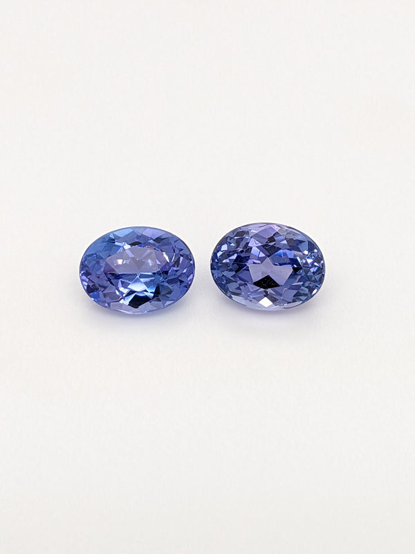 3.20ctw Tanzanite Oval Matched Pair