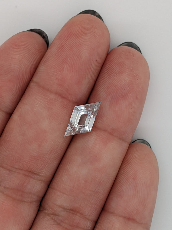 2.53ct White Sapphire Geometric Cut