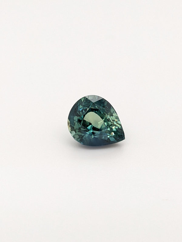 2.89ct Teal Sapphire Pear Shape