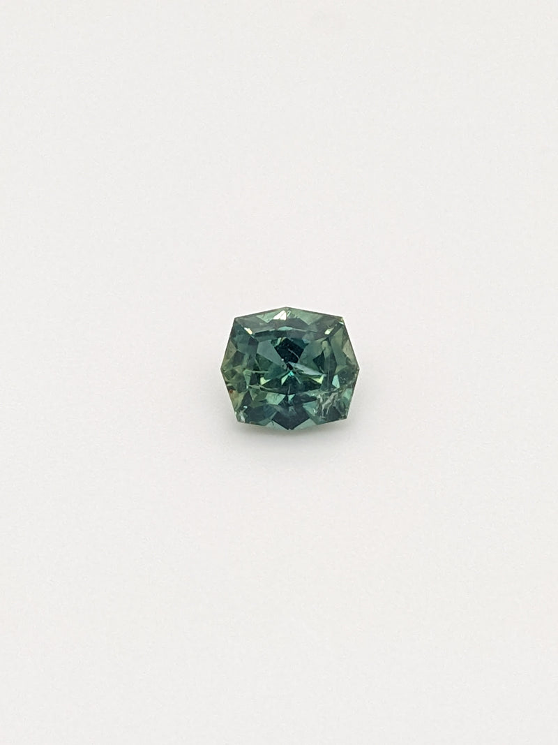 1.18ct Teal Sapphire Geometric Cut
