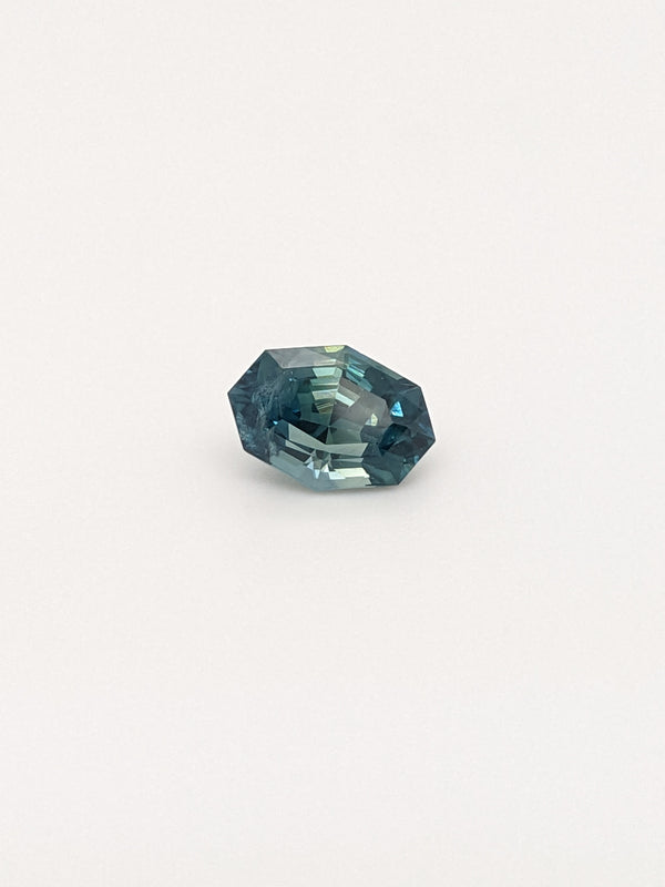 1.34ct Teal Sapphire Geometric Cut