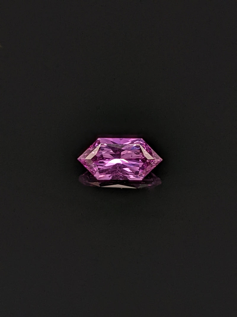 1.06ct Purple Sapphire Elongated Hexagon