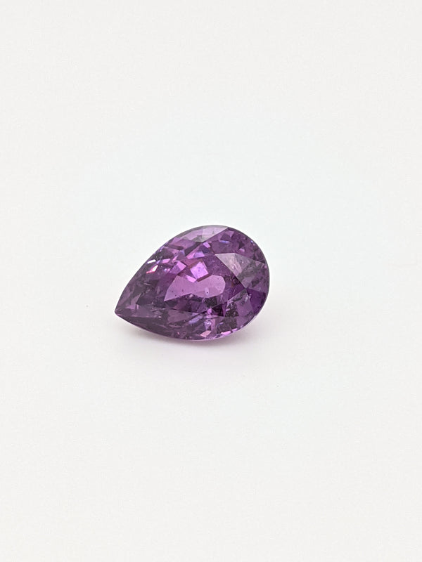 2.97ct Purple Sapphire Pear Shape