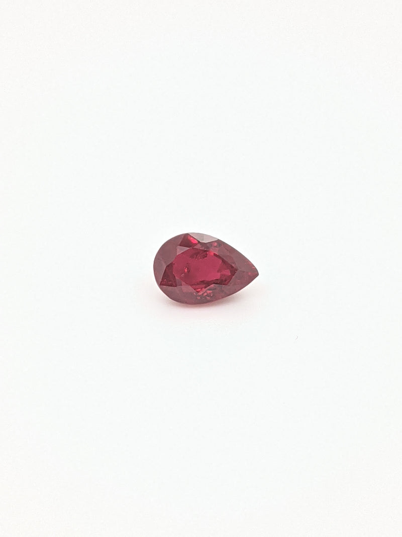 0.96ct Ruby Pear Shape