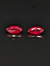 0.97ctw Ruby Marquise Matched Pair