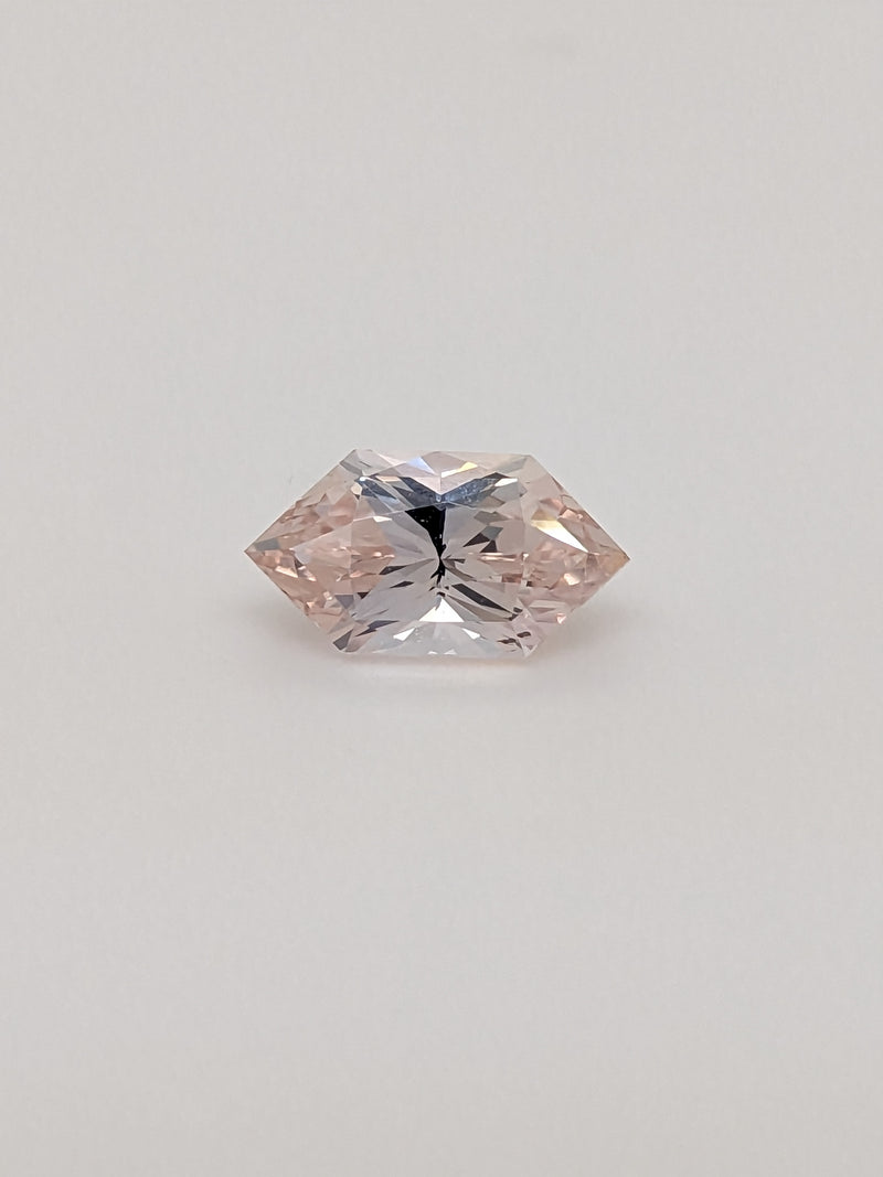 1.51ct Peach Sapphire Elongated Hexagon
