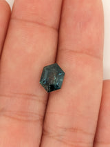 2.37ct Blue Sapphire Elongated Hexagon