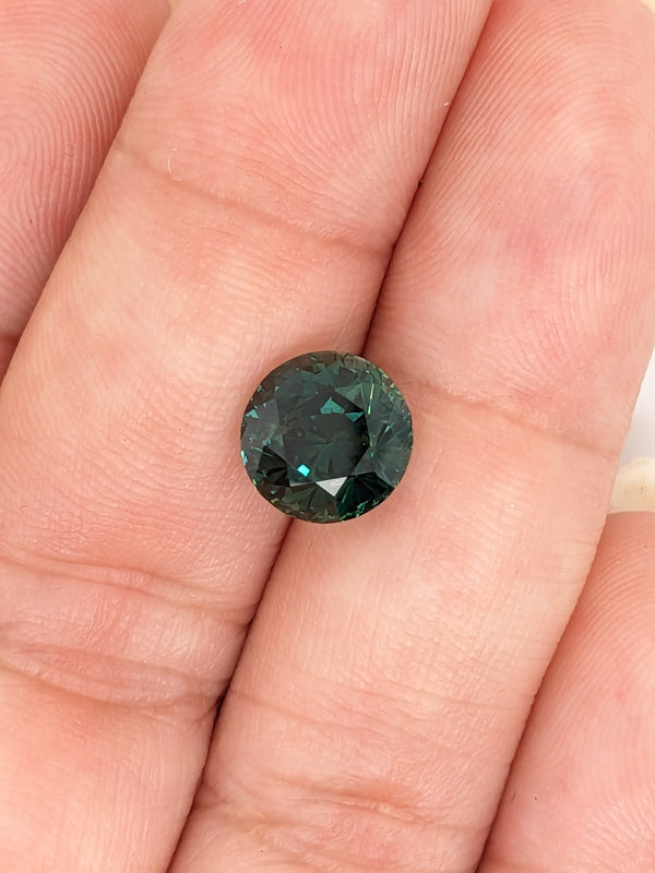 4.47ct Teal Sapphire Round