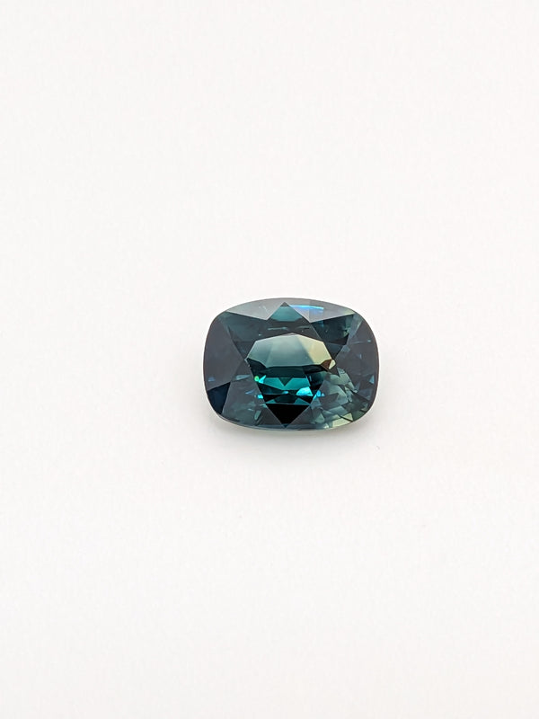 2.08ct Teal Sapphire Cushion Cut