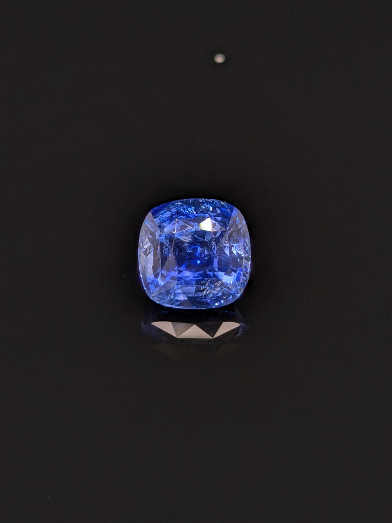 3.04ct Blue Sapphire Cushion Cut