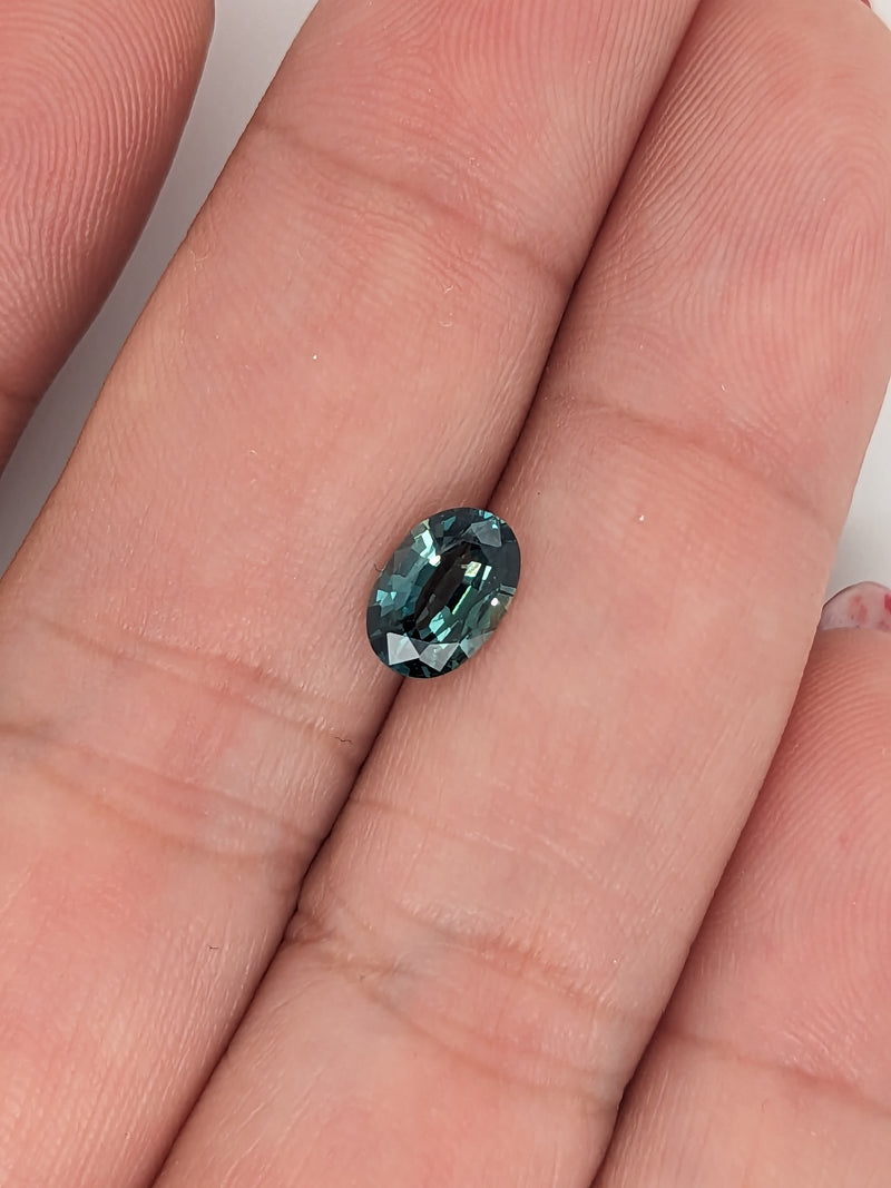 1.11ct Teal Sapphire Oval