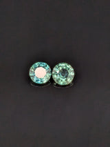 1.54ctw Teal Sapphire Round Matched Pair