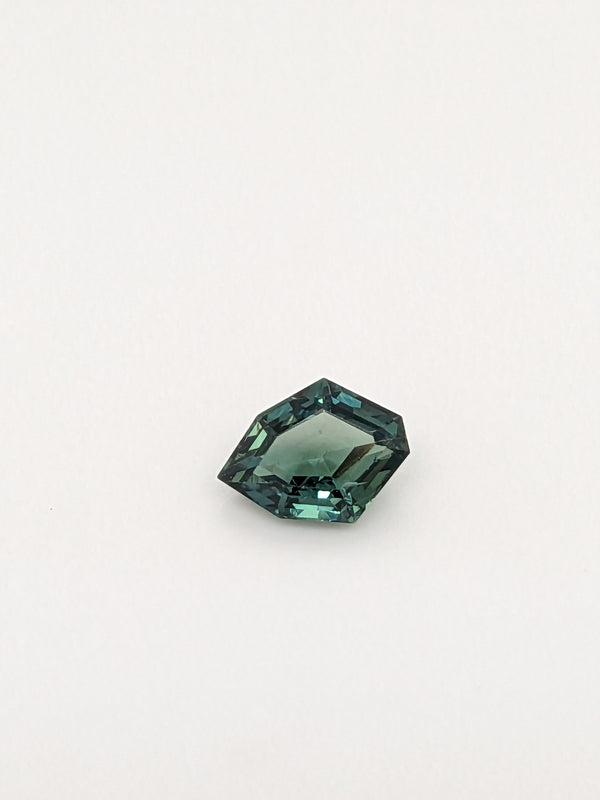 1.53ct Teal Sapphire Geometric Cut