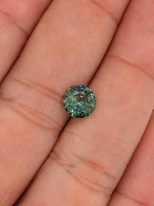 1.72ct Teal Sapphire Round