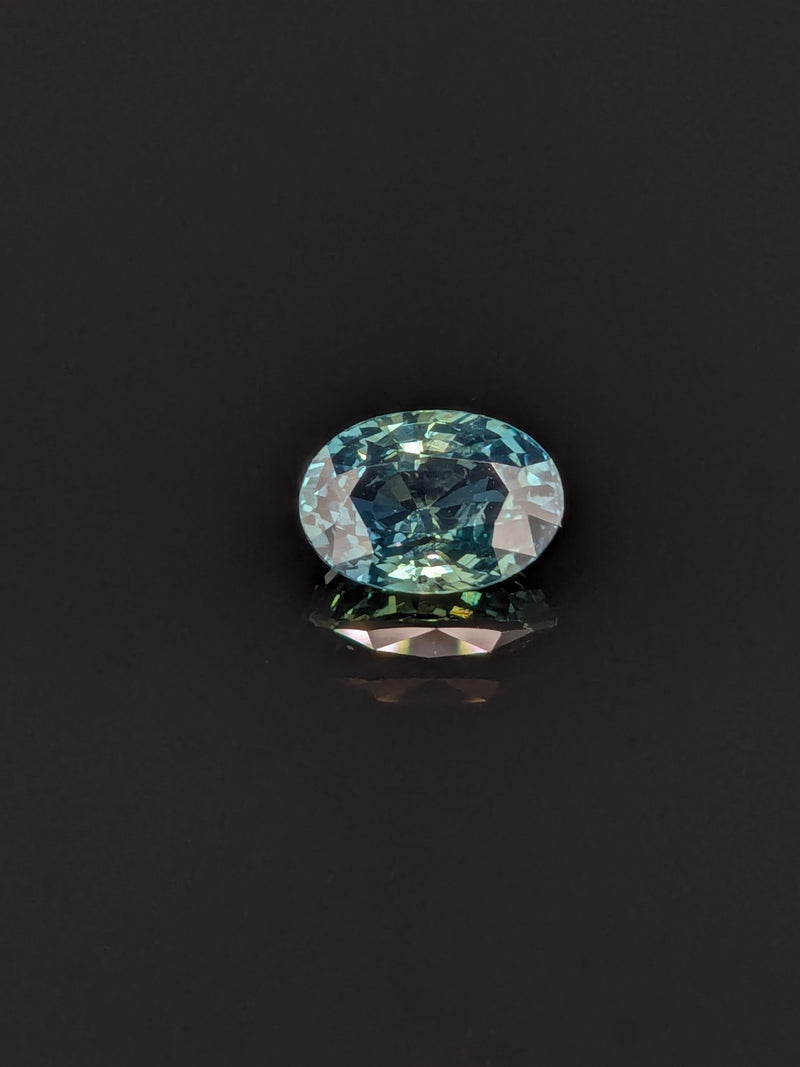 1.58ct Teal Sapphire Oval