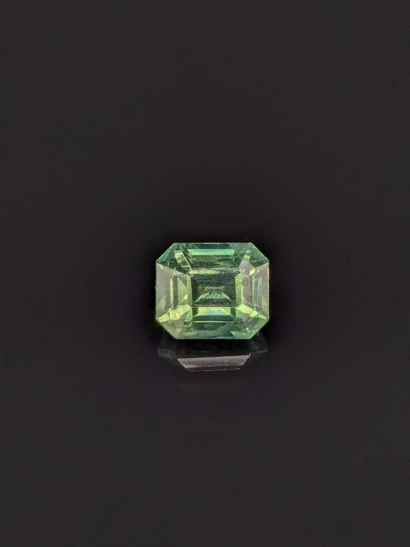 1.68ct Teal Sapphire Emerald Cut