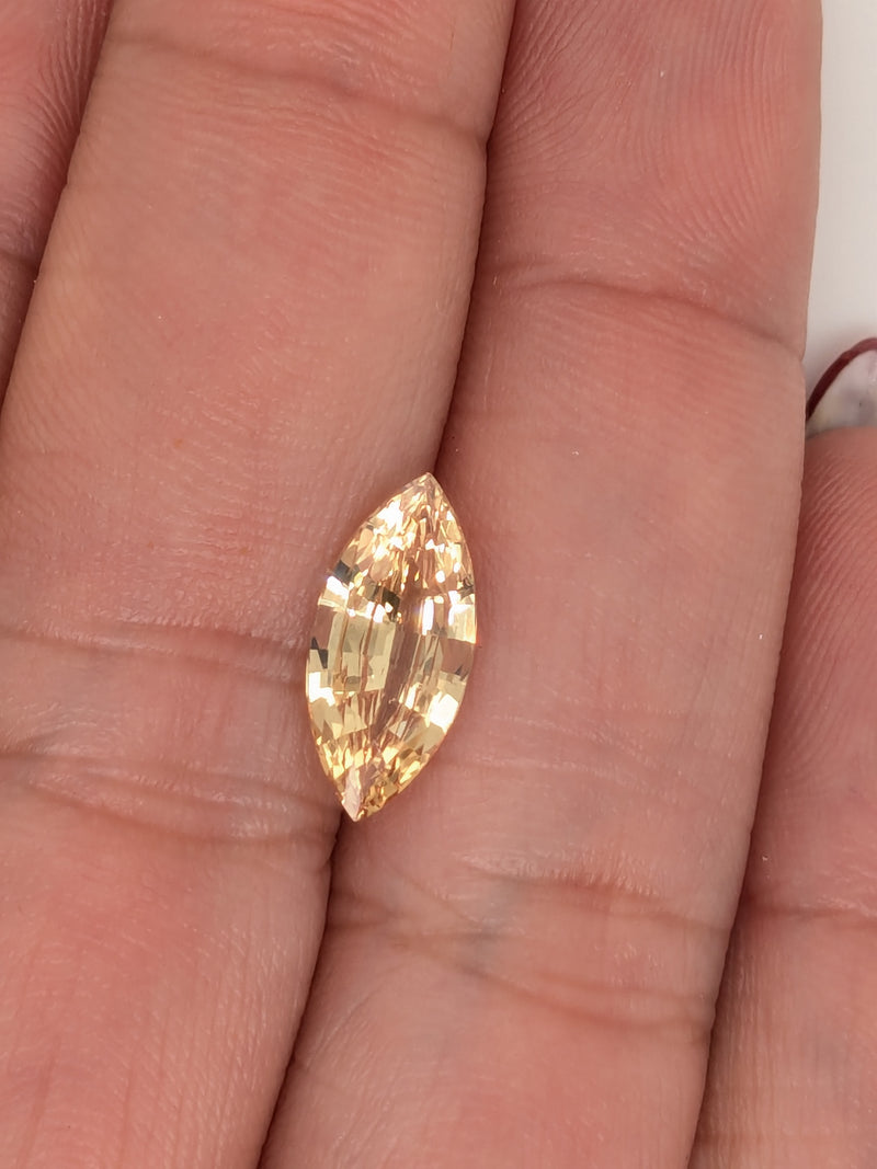 2.20ct Orange Sapphire Marquise