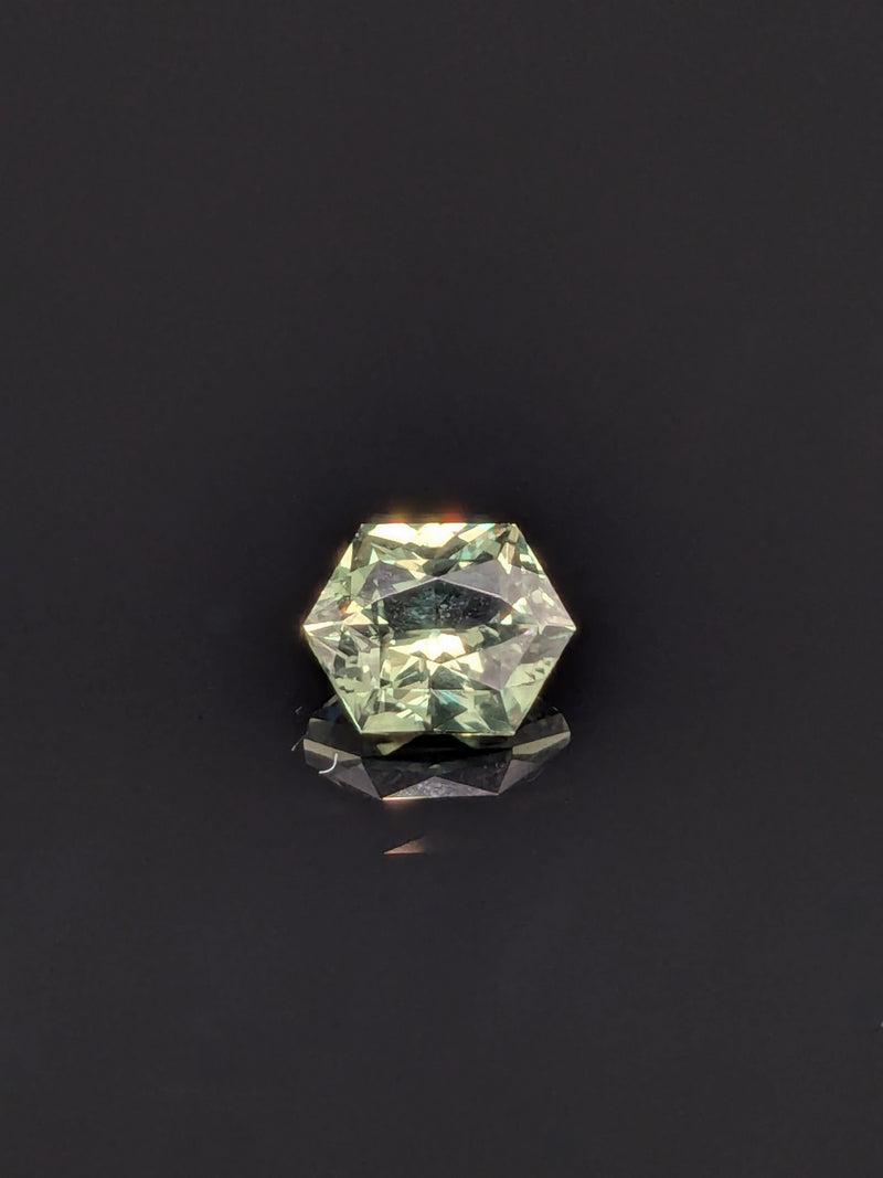 1.60ct Grey Sapphire Elongated Hexagon