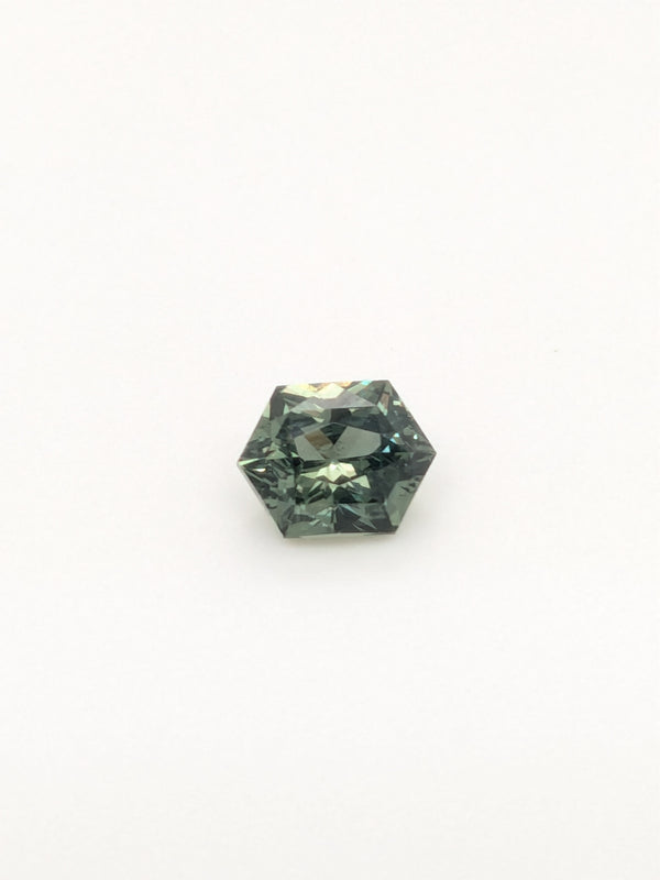 1.60ct Grey Sapphire Elongated Hexagon