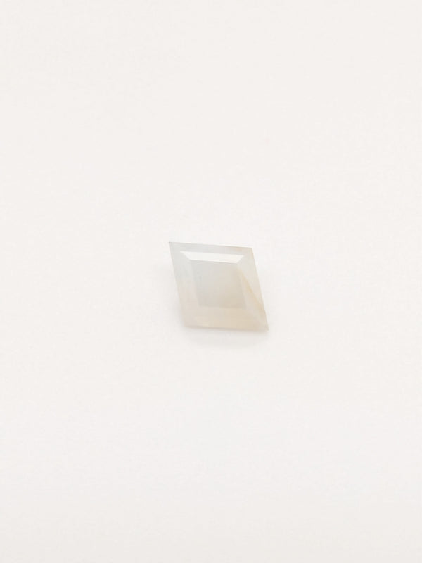 1.09ct Opalescent White Sapphire Kite Shape