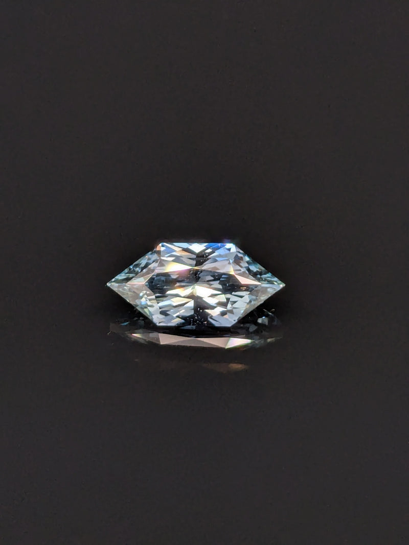 1.54ct Grey Sapphire Elongated Hexagon