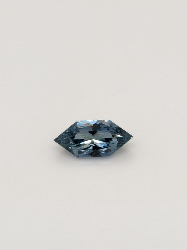 1.54ct Grey Sapphire Elongated Hexagon