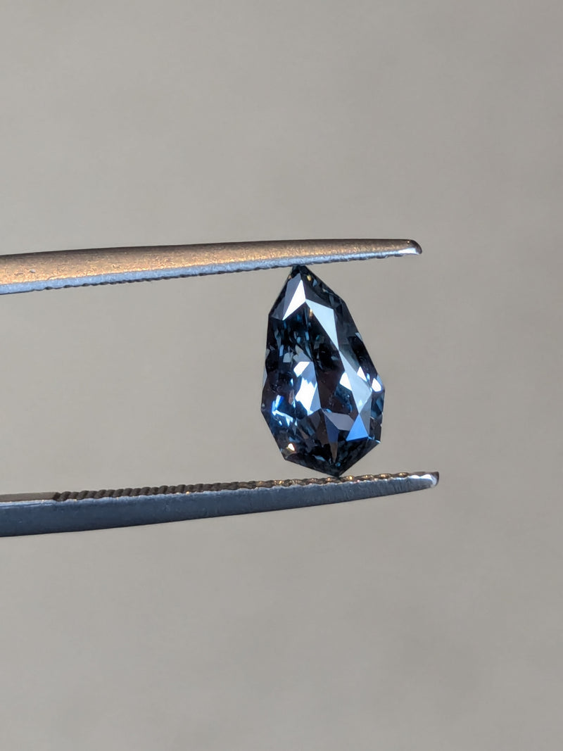 1.74ct Grey Sapphire Geometric Cut