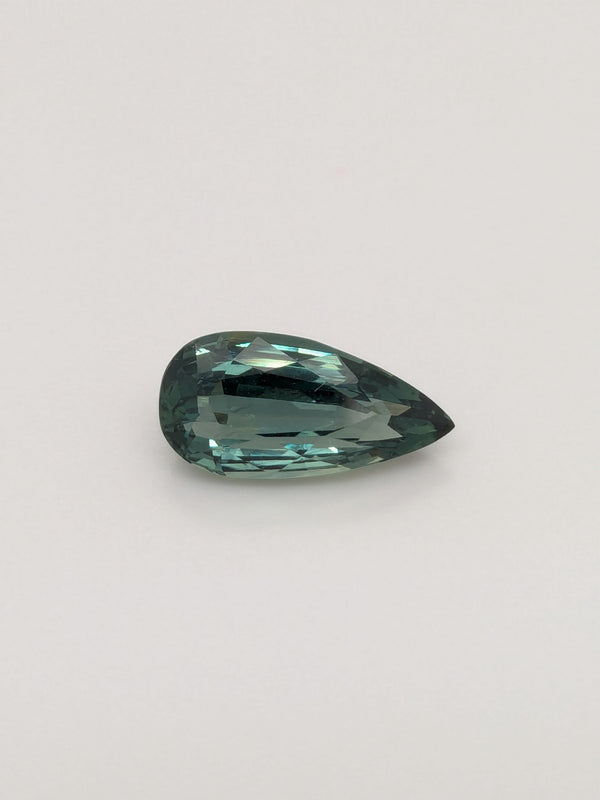 2.69ct Teal Sapphire Pear Shape