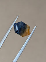 2.37ct Parti Sapphire Elongated Hexagon