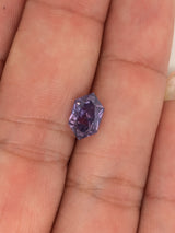 2.06ct Purple Sapphire Elongated Hexagon