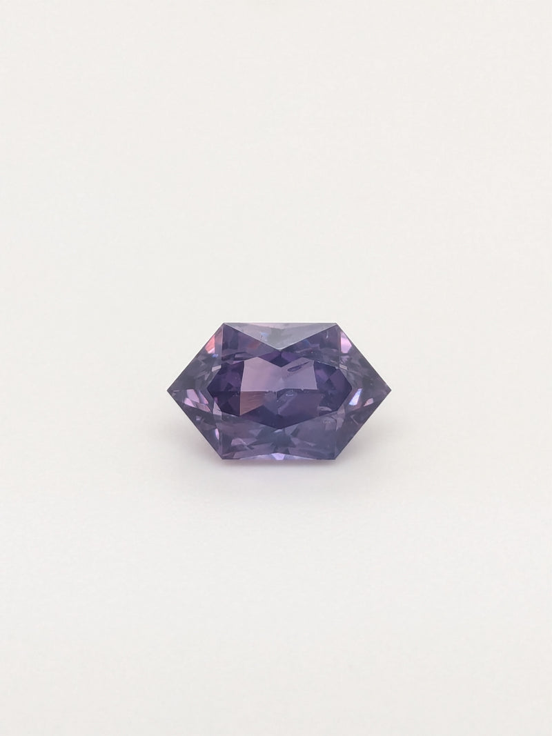 2.06ct Purple Sapphire Elongated Hexagon