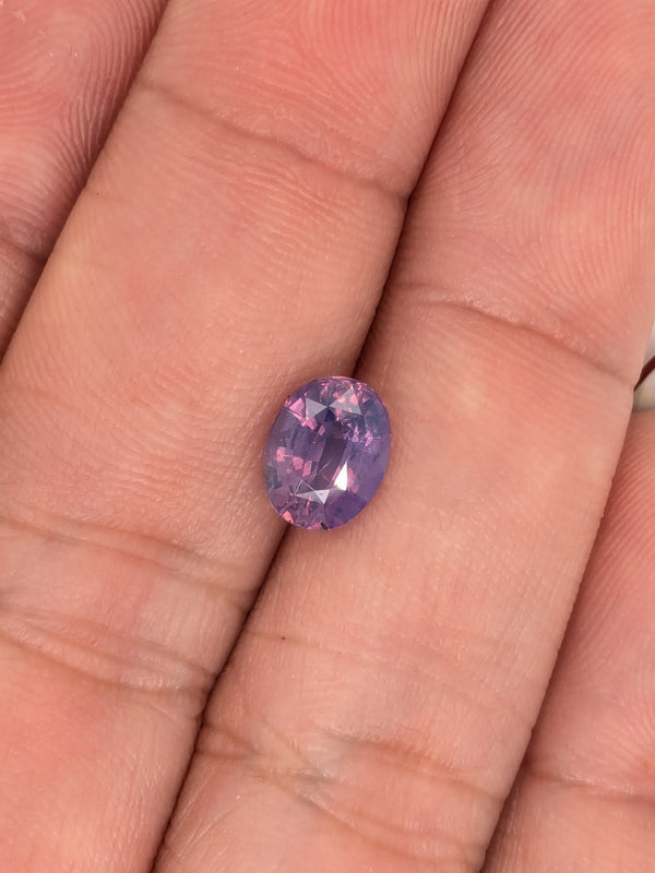 1.77ct Opalescent Purple Sapphire Oval