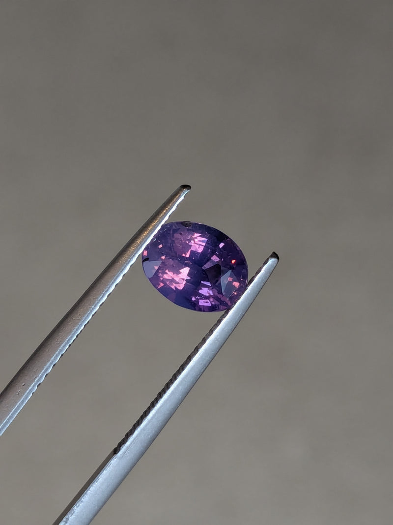 1.77ct Opalescent Purple Sapphire Oval