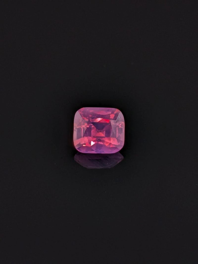 1.57ct Opalescent Magenta Sapphire Cushion Cut