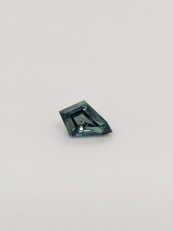 1.17ct Teal Sapphire Kite Shape