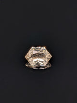 1.50ct Peach Sapphire Elongated Hexagon