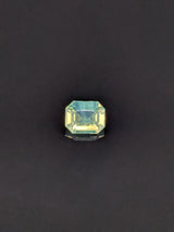 1.05ct Opalescent Teal Sapphire Emerald Cut