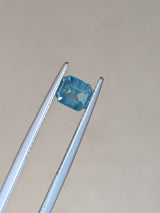 1.05ct Opalescent Teal Sapphire Emerald Cut