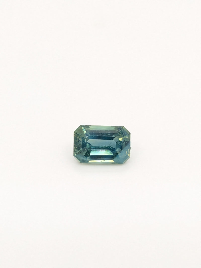 2.03ct Teal Sapphire Emerald Cut