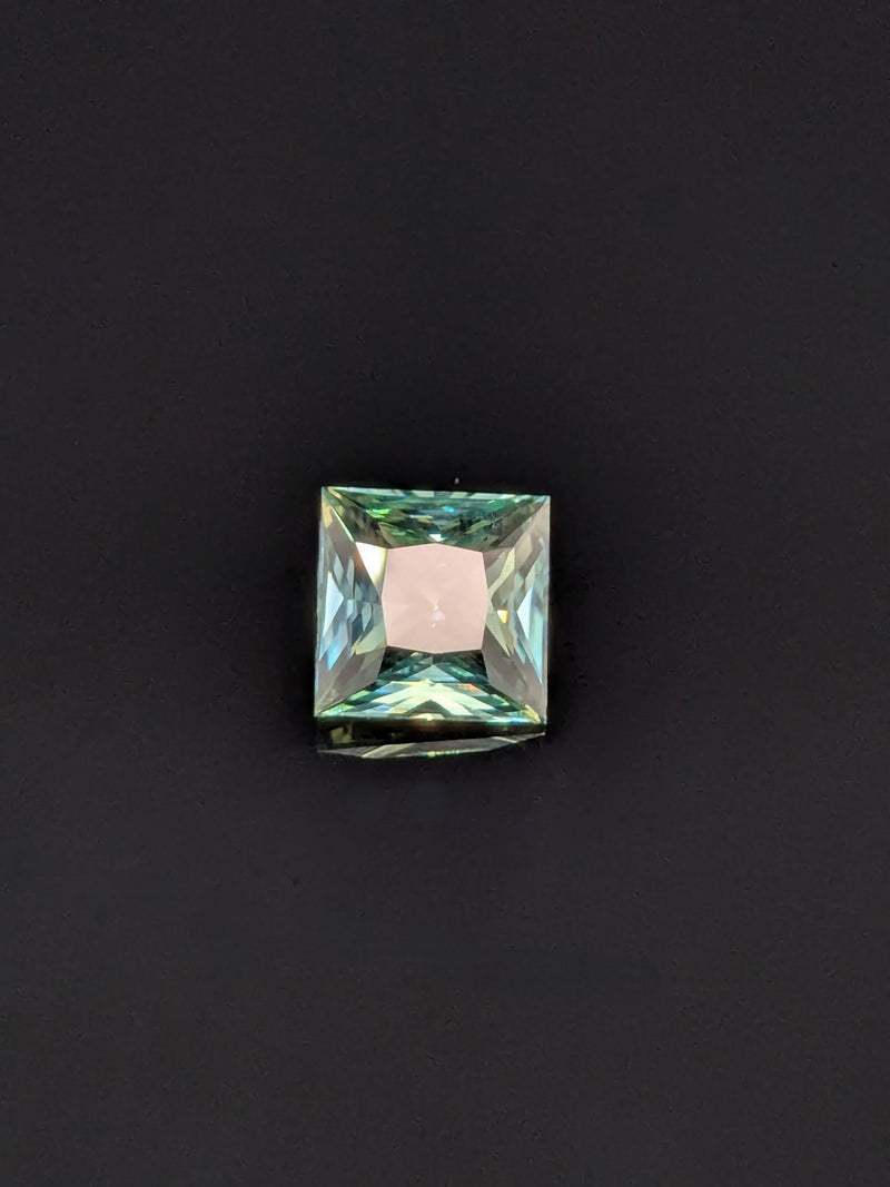 2.12ct Teal Sapphire Princess Cut