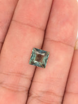 2.12ct Teal Sapphire Princess Cut