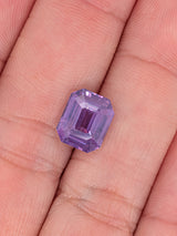 3.63ct Purple Sapphire Emerald Cut